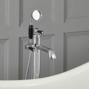 Milano Elizabeth - Traditional Freestanding Mono Bath Shower Mixer Tap with Hand Shower - Choice of Finish