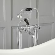 Milano Elizabeth - Traditional Freestanding Crosshead Bath Shower Mixer Tap with Hand Shower - Choice of Finish