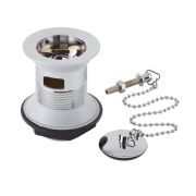 Milano Elizabeth - Traditional Slotted Basin Waste with Chain - Chrome