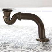 Milano Elizabeth - Traditional Shallow Seal Bath Trap and Outlet Pipe - Choice of Finish