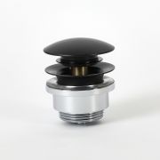 Milano - Universal Push Button Basin Waste - Black