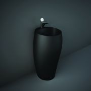 RAK Cloud - Matt Black Modern Freestanding Basin - 490mm (1 Tap-Hole)