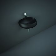 RAK Cloud - Matt Black Modern Wall Hung Basin - 550mm x 425mm (1 Tap-Hole)