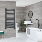 Milano Neva Dual Fuel - Anthracite Heated Towel Rail - Choice of Size