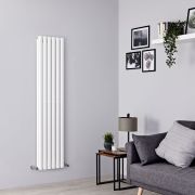 Milano Aruba - White Vertical Designer Radiator - Choice of Size