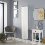 Milano Aruba - White Vertical Designer Radiator with Feet - Choice of Size