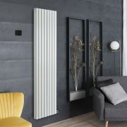 ECOSO Aruba Ardus - White Dry Heat 2300W Vertical Electric Designer Radiator - 1784mm x 472mm (Double Panel) - Choice of Wi-Fi Thermostat