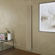 Milano x ECOSO Aruba - Electric Elk Brown Vertical Designer Radiator - Choice of Size and Wi-Fi Thermostat