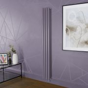 Milano x ECOSO Aruba - Electric Dahlia Purple Vertical Designer Radiator - Choice of Size and Wi-Fi Thermostat