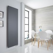 Milano x ECOSO Riso - Anthracite Electric Flat Panel Vertical Designer Radiator - 1800mm x 600mm (Single Panel)