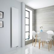 Milano x ECOSO Riso - White Electric Flat Panel Vertical Designer Radiator - 1800mm x 400mm (Single Panel)