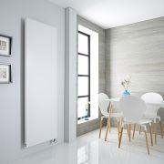 Milano x ECOSO Riso - White Electric Flat Panel Vertical Designer Radiator - 1800mm x 600mm (Single Panel)