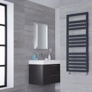 Lazzarini Way Urbino - Anthracite Designer Heated Towel Rail - 1200mm x 500mm
