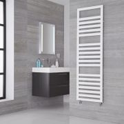 Lazzarini Way Urbino - White Designer Heated Towel Rail - 1600mm x 500mm