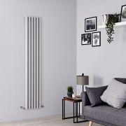 Milano Java - Silver Vertical Designer Radiator - Choice of Size