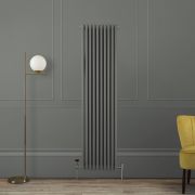Milano Windsor - 1800mm Vertical Traditional Triple Column Radiator - Choice of Grey Finishes and Sizes
