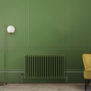 Milano Windsor - Horizontal Traditional Triple Column Radiator - Choice of Green Finishes and Sizes