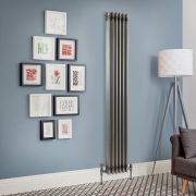 Milano Windsor - Lacquered Raw Metal Vertical Traditional Column Radiator (Triple Column) - Choice of Size