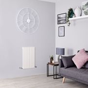 Milano Capri - White Flat Panel Horizontal Designer Radiator - 635mm x 413mm (Single Panel)
