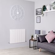 Milano Capri - White Flat Panel Horizontal Designer Radiator - 635mm x 826mm (Single Panel)