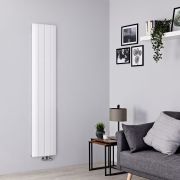 Milano Skye - White Aluminium Vertical Designer Radiator - Choice of Size