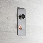 Milano Vis - 3 Outlet Triple Diverter Valve Digital Shower Control System - Chrome - Choice of Backplate
