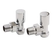 Sterling - Chrome Angled Radiator Valves (Pair)