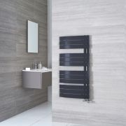 Milano Azore - Anthracite Designer Heated Towel Rail - 1080mm x 550mm