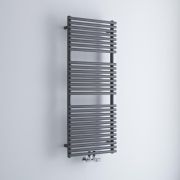 Milano Via - Anthracite Central Connection Bar on Bar Heated Towel Rail - Choice of Size