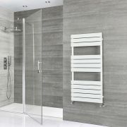 Milano Lustro - Designer Flat Panel Heated Towel Rail - Choice of Size and Finish