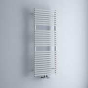 Milano Via - White Central Connection Bar on Bar Heated Towel Rail - Choice of Size