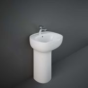 RAK Illusion - Gloss White Modern Freestanding Basin - 540mm x 440mm (1 Tap-Hole)