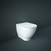RAK Moon - Gloss White Modern Rimless Back to Wall Toilet with Soft Close Seat
