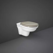 RAK Washington - Traditional Wall Hung Toilet - Choice of Rimless Design and Seat Finish