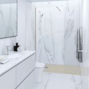 RAK Feeling - Walk-In Shower Enclosure with Matt Cappuccino Tray - Choice of Sizes