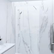 RAK Feeling - White Wet Room Shower Enclosure - Choice of Glass Size