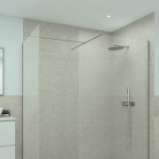 RAK Feeling - Greige Corner Wet Room Shower Enclosure - Choice of Glass Size