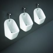 RAK Series 600 - Exposed Urinal System with 3 Urinal Bowls