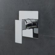 Milano Arvo - Modern Square Manual Shower Valve - One Outlet - Chrome
