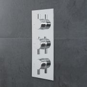 Milano Mirage - Round 2 Outlet Triple Thermostatic Shower Valve - Chrome