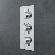 Milano Mirage - Round 3 Outlet Triple Diverter Thermostatic Shower Valve - Chrome
