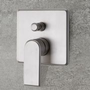 Milano Ashurst - Modern 2 Outlet Manual Shower Valve - Brushed Nickel