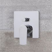 Milano Hunston - Modern Manual Shower Valve - Two Outlets - Chrome