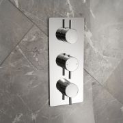 Milano Otto - Modern 2 Outlet Thermostatic Triple Shower Valve - Choice of Finish