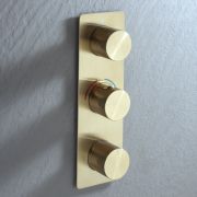 Milano Lune - Modern 3 Outlet Triple Diverter Thermostatic Shower Valve - Choice of Finish