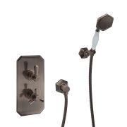 Milano Earlham - Art Deco Thermostatic Shower with Hand Shower (1 Outlet) - Choice of Finish