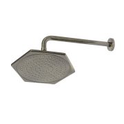 Milano Earlham - Art Deco Shower Head and Wall Mounted Arm - Choice of Finish