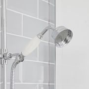 Milano Elizabeth - Traditional Brass Hand Shower - Chrome/White