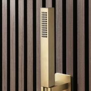 Milano Lyra - Minimalist Square ABS Hand Shower - Brushed Brass