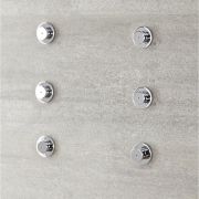 Milano Mirage - Modern Front Fix Pack of 6 Fine Mist Body Jets - Chrome